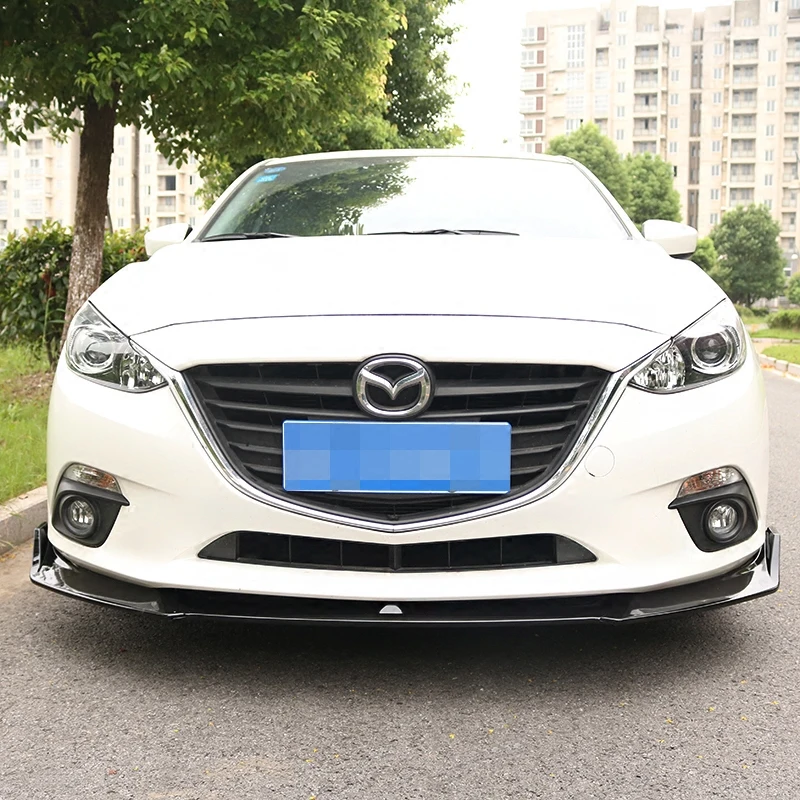 Защитный диффузор для переднего бампера Mazda 3 Axela 2014 2017 комплект кузова бамперы