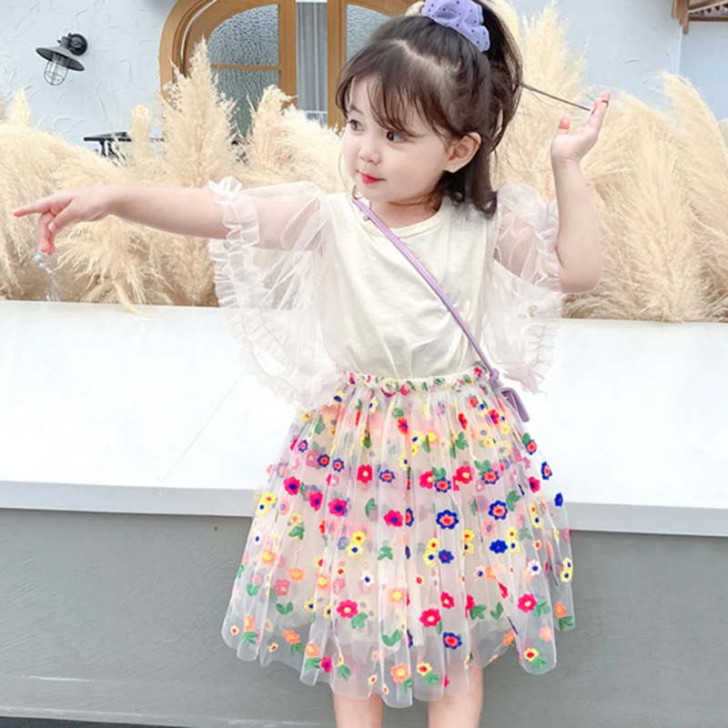 HE Hello Enjoy/Новые летние детские платья модные для маленьких девочек Детские