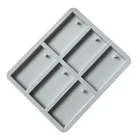 Силиконовая форма сделай сам, Прямоугольная форма для ароматерапии, гипса, мыла ручной работы, брелка с кристаллами