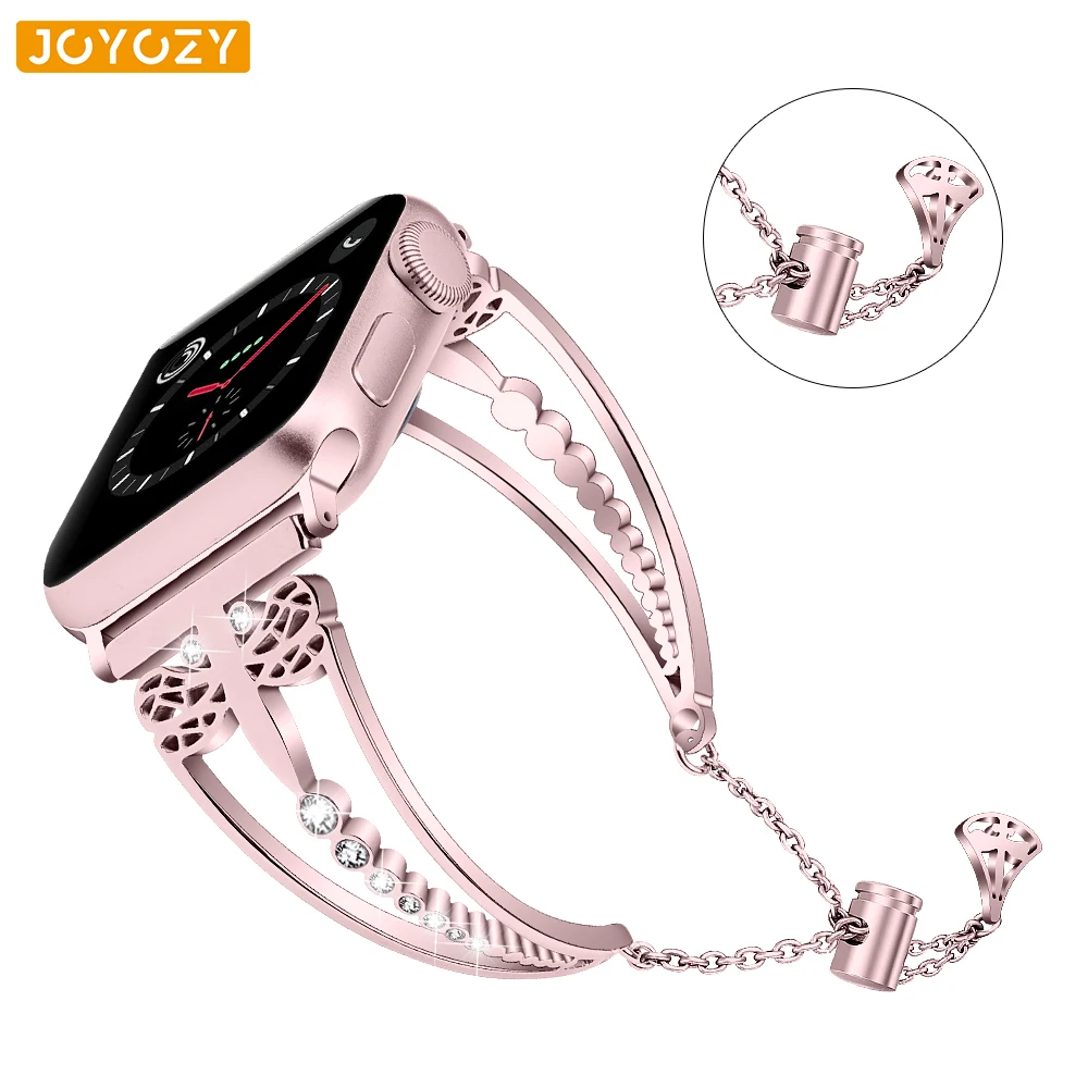 Ремешок Joyozy для apple watch 3 сменный металлический браслет 4 38 мм 40 42 44 мм|Ремешки