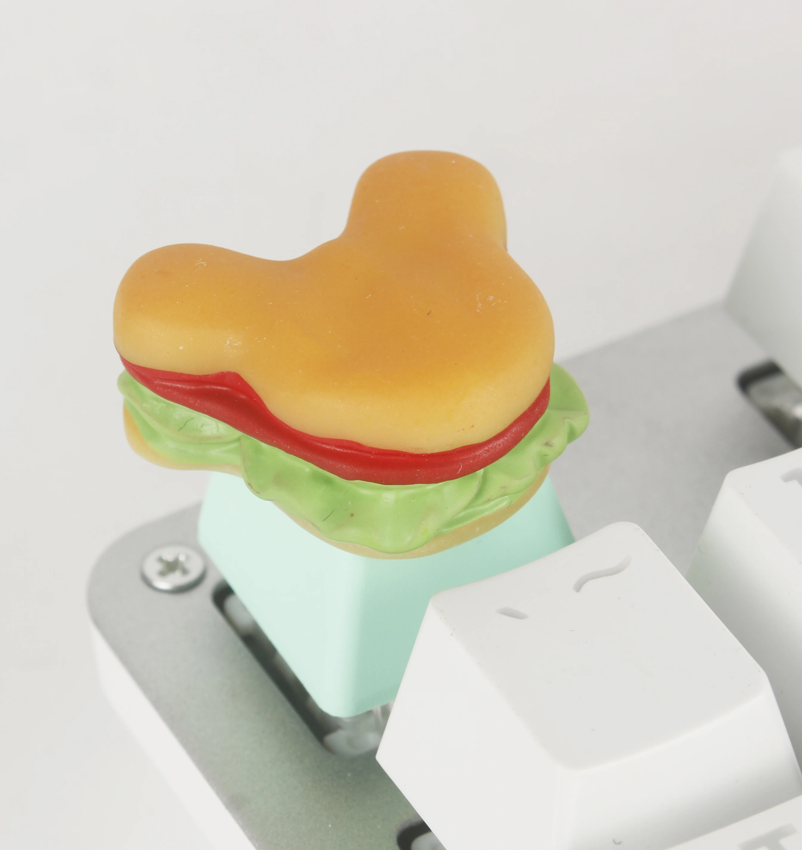 

New Gaming Key Caps Handmade Customized PBT Key Cap Personality Mechanical Keyboard Keycap For Bear Burger Puffs