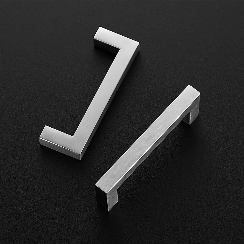

Kitchen Square Cabinet Handles Satin Nickel Cabinet Pulls Brushed Nickel Drawer Bedroom Furniture Hardware for Cupboard Handles