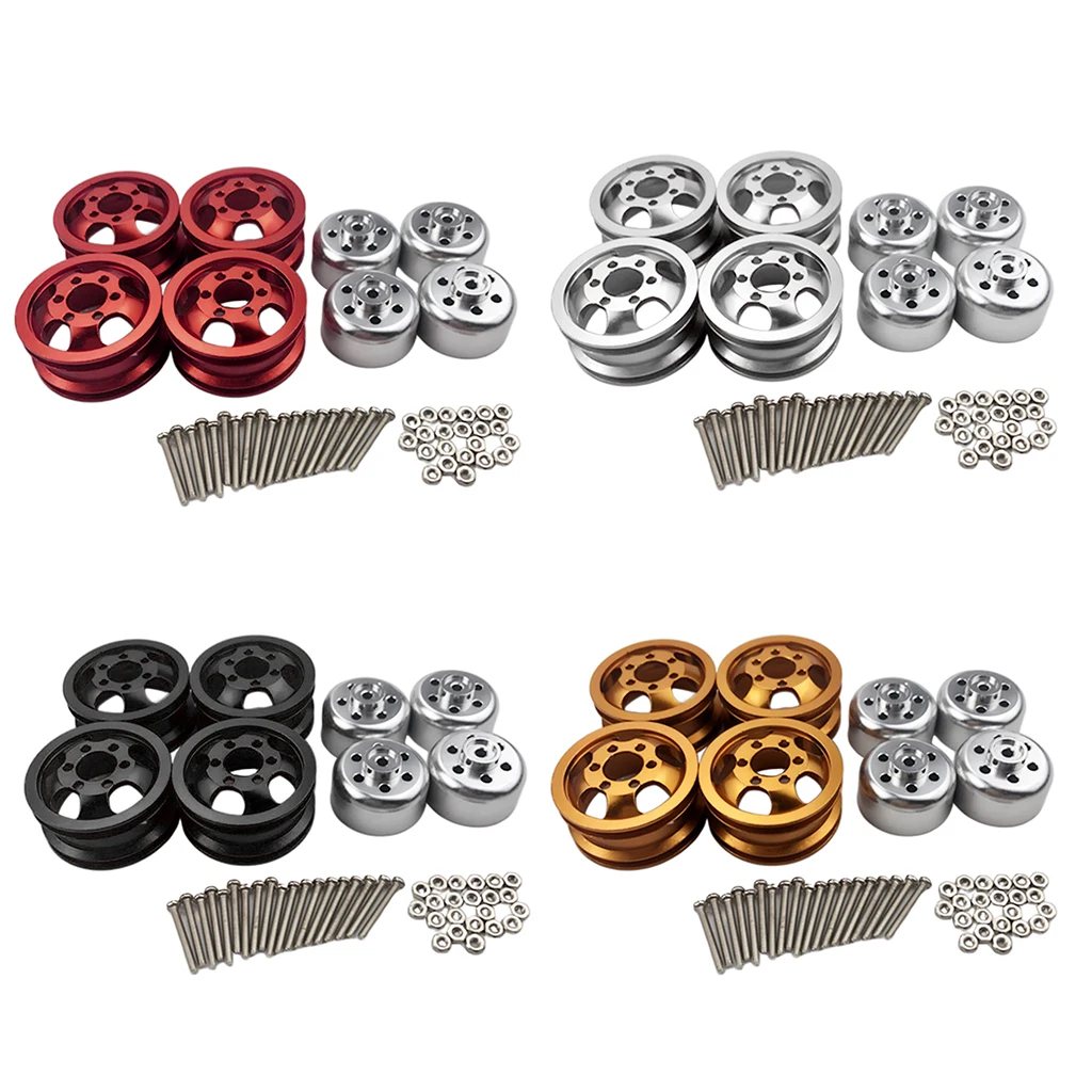 

4 Sets 1/16 RC Wheel Hub for 4/6 WPL C34 JJRC RC Truck Toy Upgrade Accessories