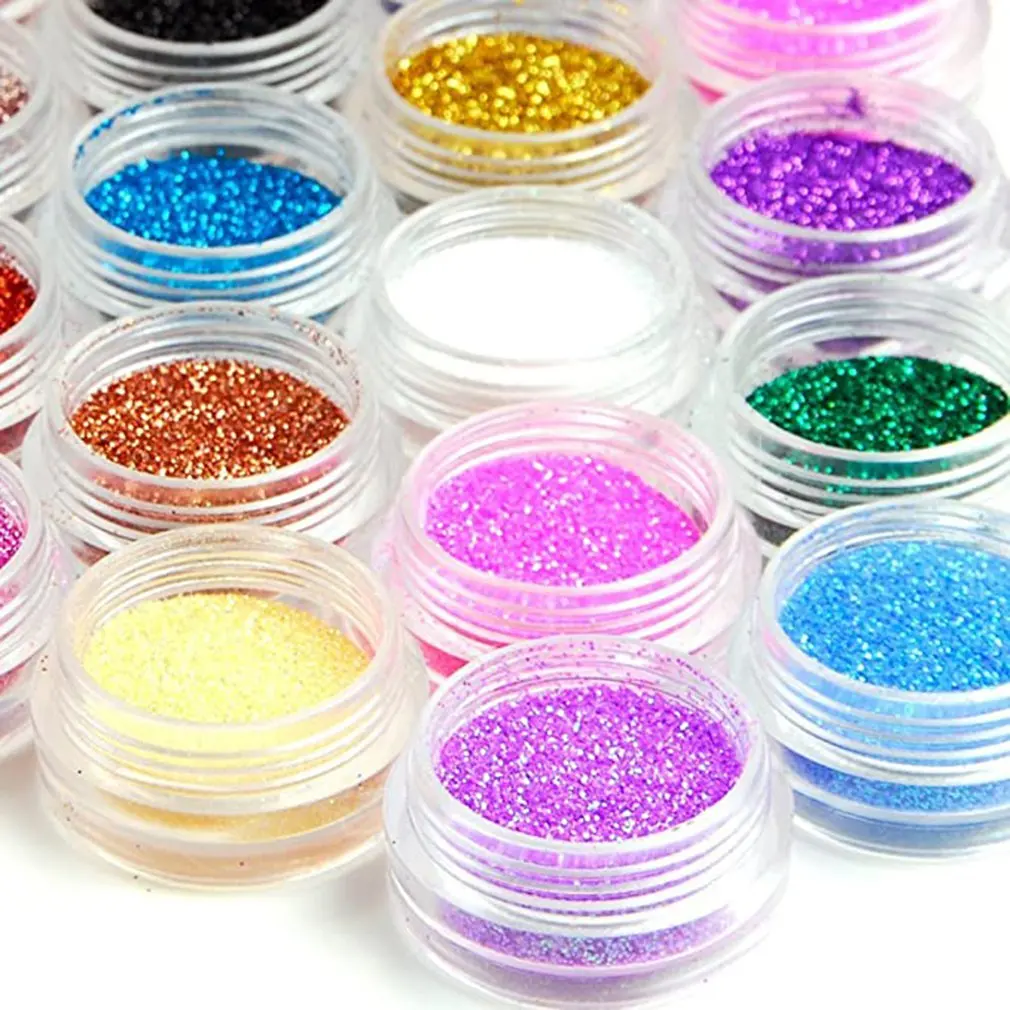 

Manicure 24 Colors Small Hexagon Sequins Set Phototherapy Crystal Armor Ornaments Nail Art Small Sequins
