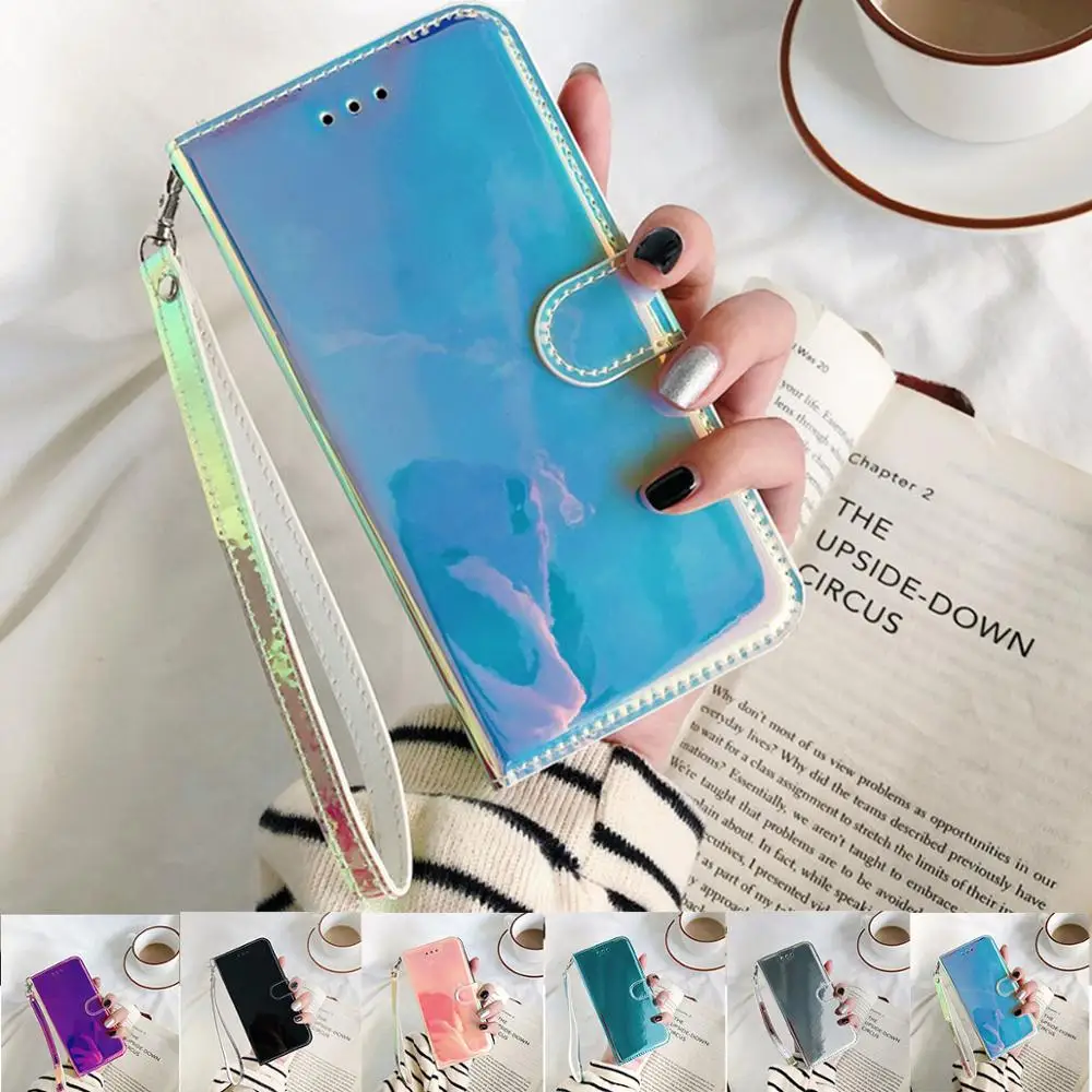 Чехол-книжка для Samsung Galaxy S10 S20 Plus Ultra A11 A21 A30S A50 A40 A10 S8 S9 note10 20 pro зеркальный кожаный |