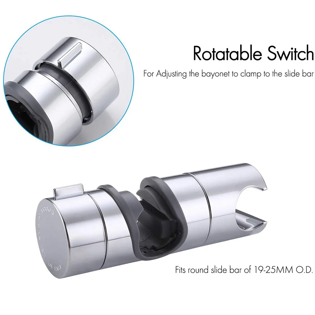 universal adjustable 1825mm abs plastic shower slide rail bar holder clamp holder bracket replacement bathroom accessories free global shipping