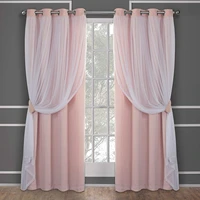 purple eyelet curtains for princess living room eyelet gray thermal insulated sheer bathroom curtain window home textile