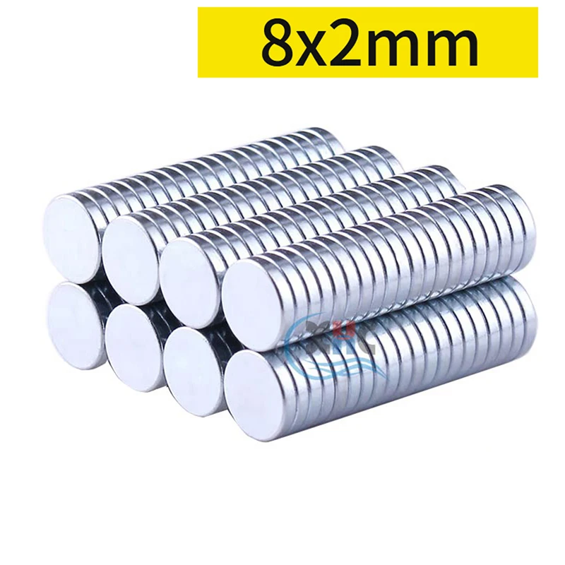 Круглый Мощный магнит диаметром 8 мм магниты 1 5 2 3 4 6 10 толщиной редкоземельный