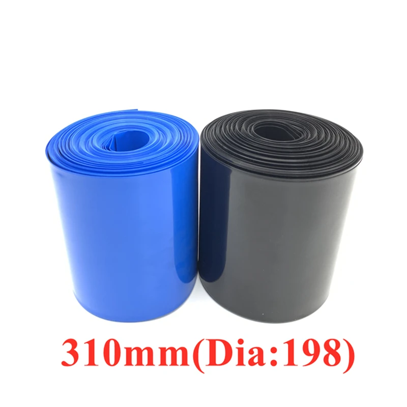 

1M 18650 Lithium Battery Heat Shrink Tube Width 310mm PVC Shrinkable Tubing Film Li-ion Case Cable Sleeve Insulation Sheath Blue
