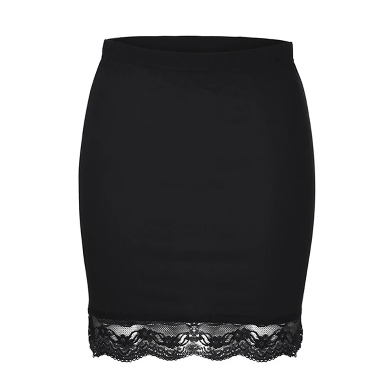 Сексуальная кружевная прозрачная юбка женская формальная эластичная короткая с