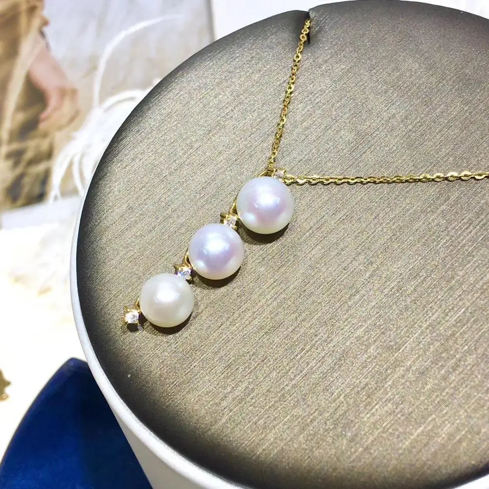 Женские жемчужные подвески YIKALAISI ювелирные изделия из стерлингового серебра 925