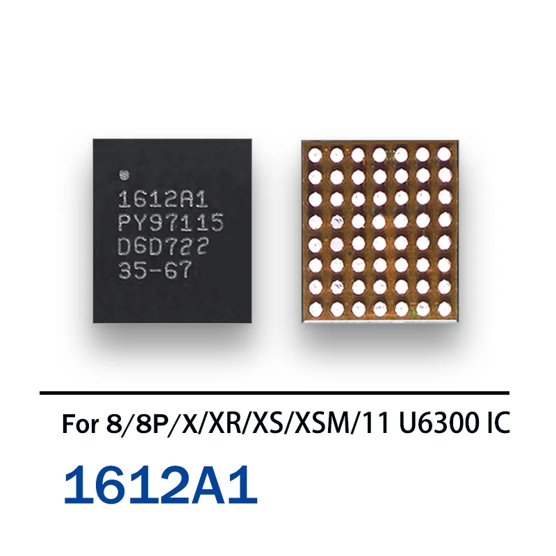 

10pcs/lot New 1612A1 56pins For iphone 8/8 plus/X XS XSMAX 11 PRO MAX Charger Charging U2 U6300 USB Hydra IC Chip