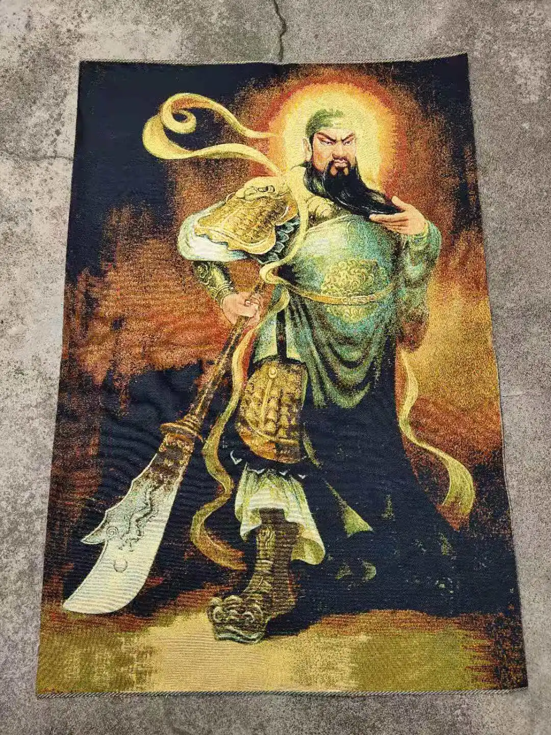 Tibeten Tantric black Hades Thangka гобелен с вышивкой|Статуи и скульптуры| |