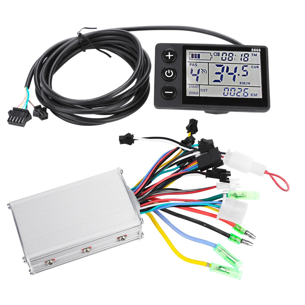 

36V-48V Waterproof LCD Display Panel Electric Bicycle Scooter Controller Kit (2#36V-48V)