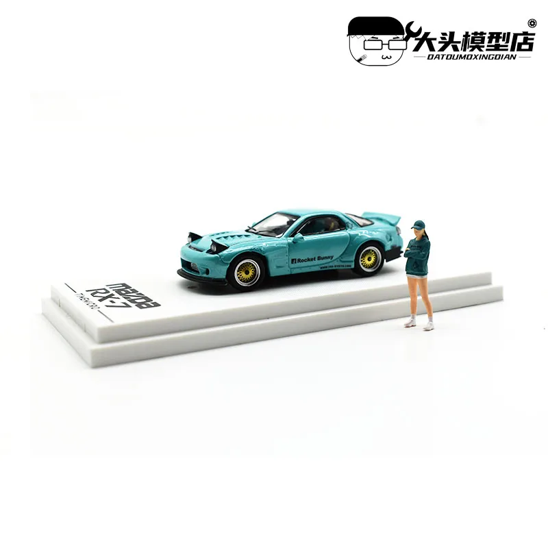 Модель автомобиля под давлением TM 1/64 Mazda RX7 коллекция Tiffany Blue | Игрушки и хобби