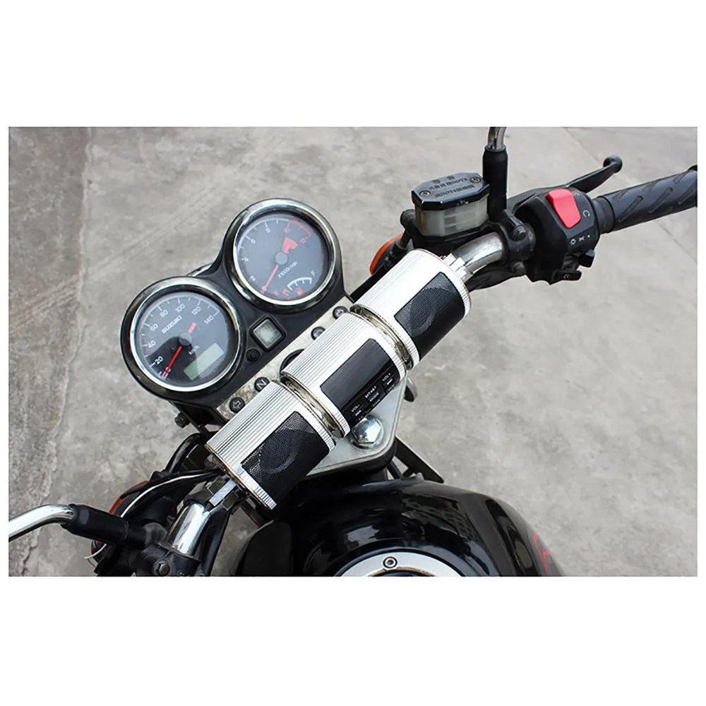 

MT487 Motorcycle Bluetooth Music Player MP3 Motorcycle Stereo Speaker FM Radio Adjustable LED Screen Waterproof