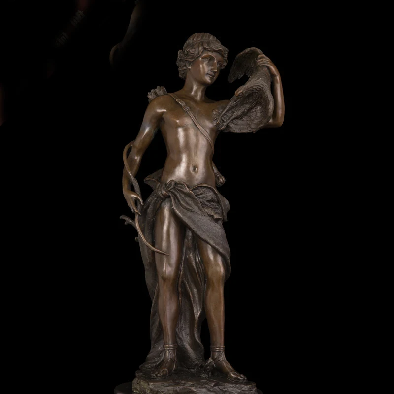 Статуэтка ArtsHom DS-167 бронзовая Классическая статуэтка охотника и добыча домашняя