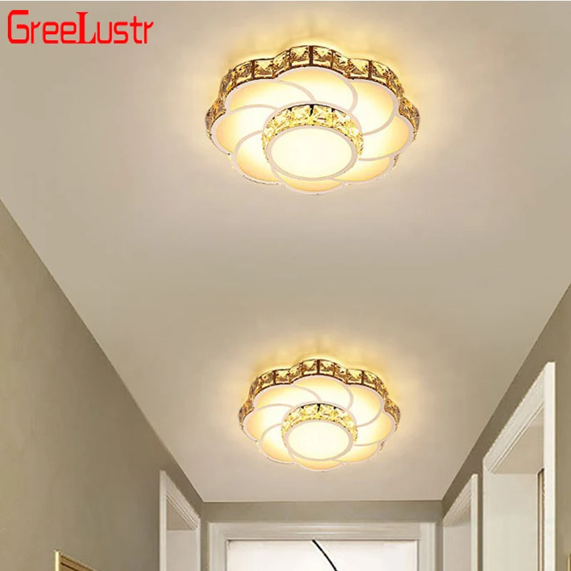 Lámpara de araña de techo de cristal, luz Led moderna dorada para cocina, Lustre, iluminación decorativa, colgante, accesorio de techo