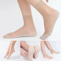 10 pairs lady socks spring summer women socks soft splice silk sock socks bottom non slip women casual thin meias ladies u1k2