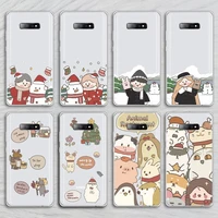 lace wedding couple phone case transparent for samsung galaxy a71 a21s s8 s9 s10 plus note 20 ultra