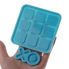 Игра ручной работы Tic Tac Toe с настольной формой из смолы, Классическая игра, забавная полимерная форма, набор U7ED