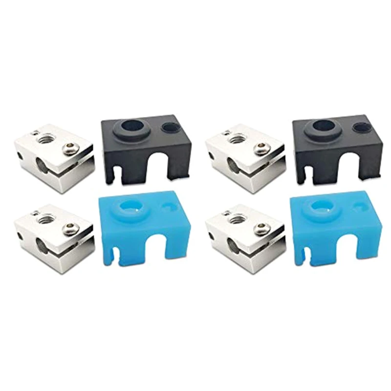 

V6 New Heating Aluminum Block Heating Block e3d Printer Accessories Extruded Aluminum Block Compatible With Pt100 Thermo