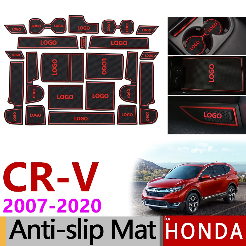 Противоскользящий резиновый подстаканник со слотом для ворот Honda CR V 2007 2011 2012 2013