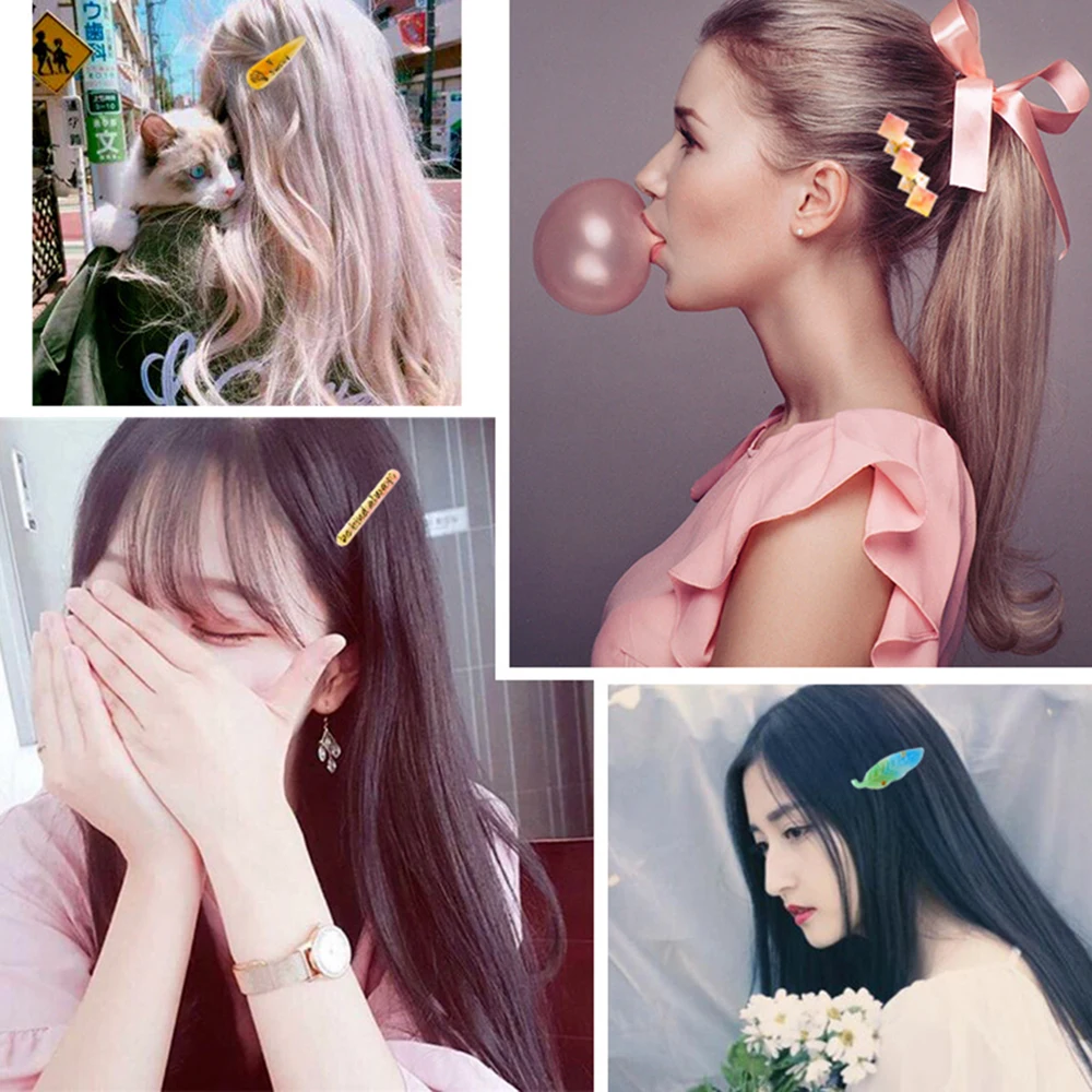 Заколка для волос Смола плесень Gliter эпоксидная смола форма заколка литья