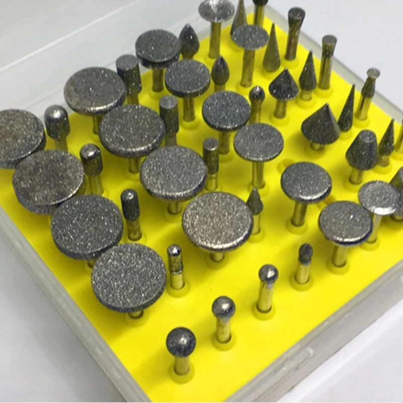 

Многофункциональная роторная Шлифовальная головка с алмазным покрытием, 50 шт., набор сверл для резки заусенцев для ювелирных изделий, керам...