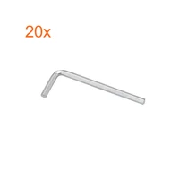 20pcs high quality 2mm l shaped hex key l allen wrench flat hexagonal wrench hand driver tools