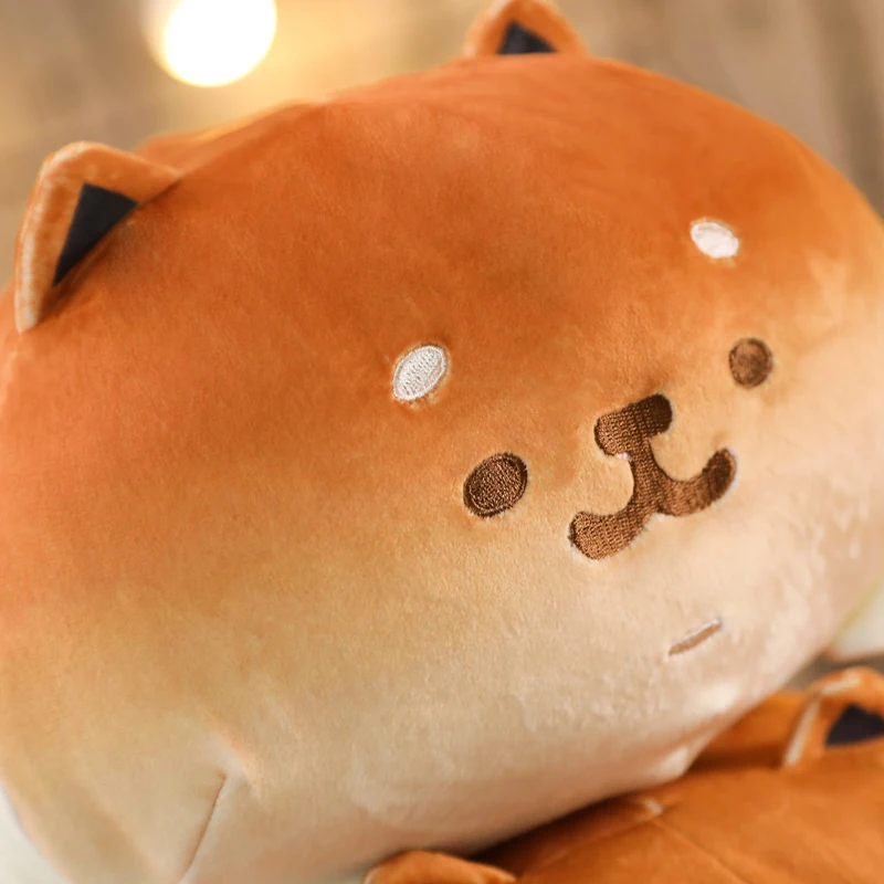 

1PCS 35CM Lovely Bread Dog Plush Toy Soft Shiba Inu Plus Stuffed Pillow Child Squeeze Doll Sofa Bedroom Decoration