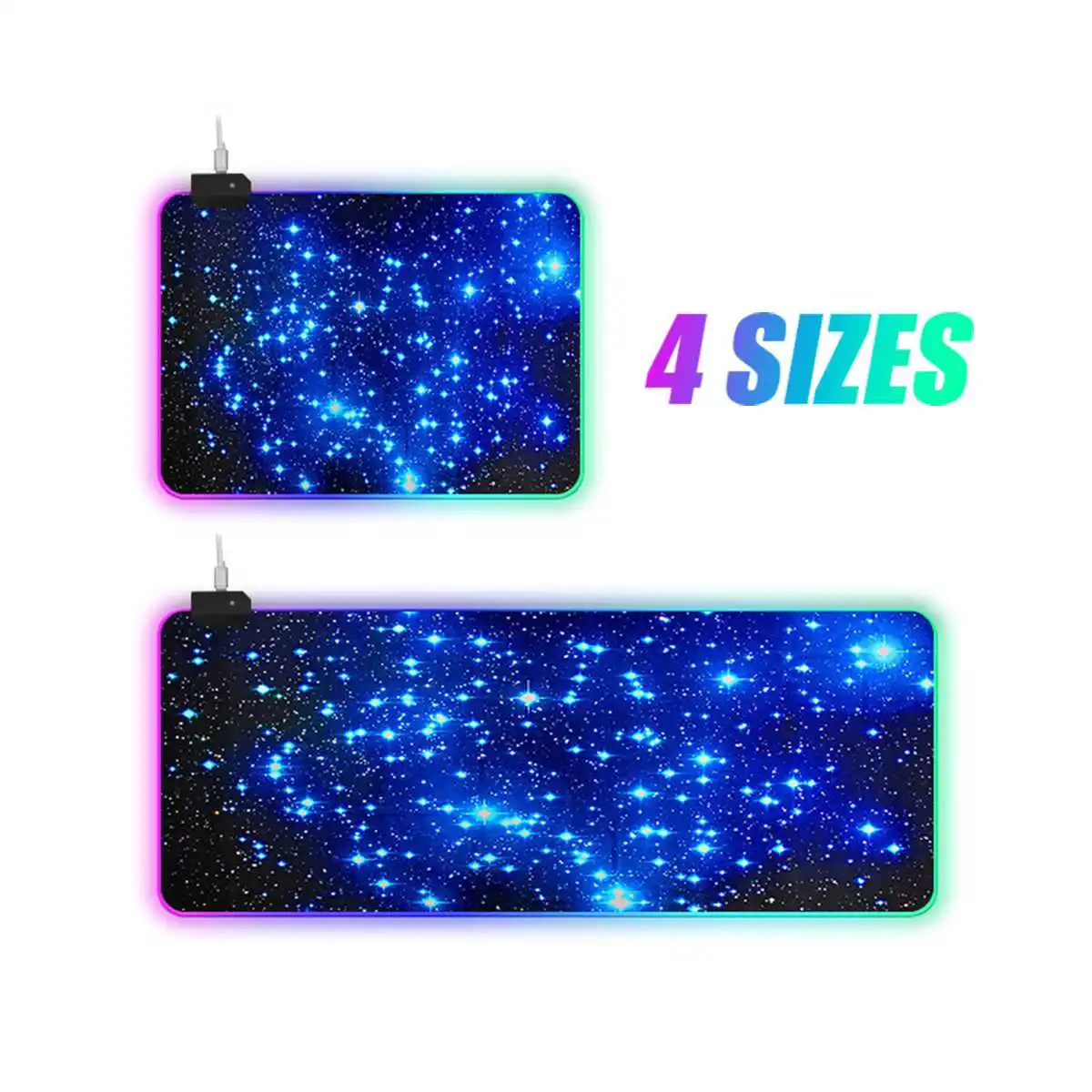 

RGB Gaming Mouse Pad Mouse Pad Colorful PC Computer Laptop Mat Gaming Keyboard Pad LED Computer Mousepad Mice Cushion Desk Mat