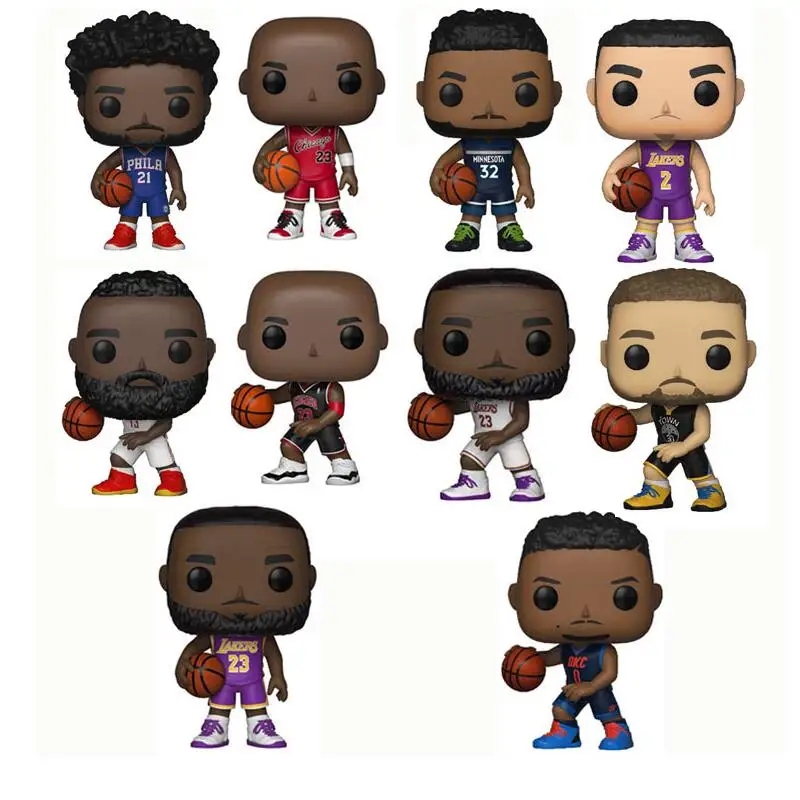 

2021 баскетбольные звезды экшн-Фигурки игрушки хардон, дабен, карри Энтони куклы игрушки Коллекционная модель