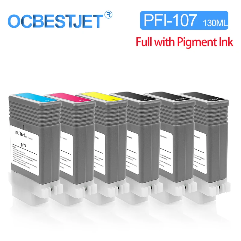 

OCBESTJET PFI-107 PFI107 Compatible Ink Cartridge For Canon iPF 670 680 685 770 780 iPF670 iPF680 iPF685 iPF770 iPF780 iPF785