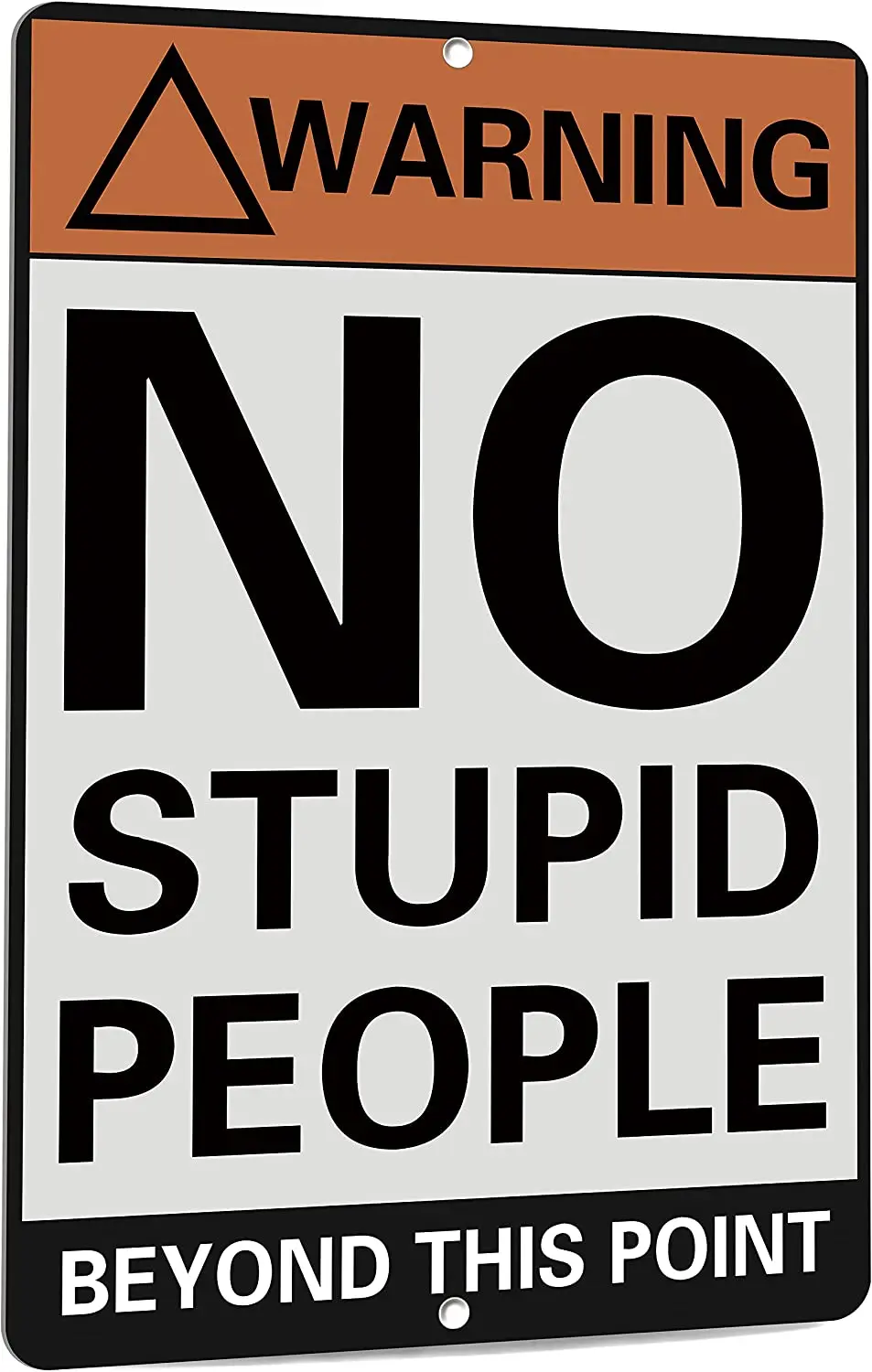 

Винтажные металлические знаки «No Глупые Люди за пределами этой точки», жестяной знак для аксессуаров для бара, мужская пещера 12 дюймов x 8 дю...