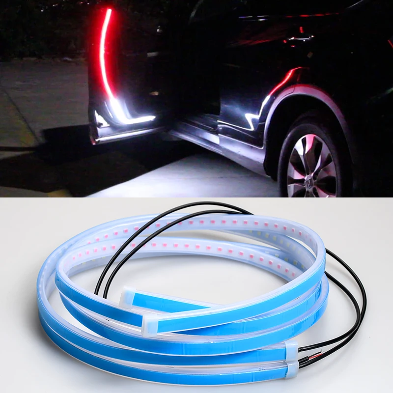 

Universal LED Car Opening Door Safety Warning Anti Collision Lights Ambient Sensor Strobe Flashing Alarm Accessories Parking Lam