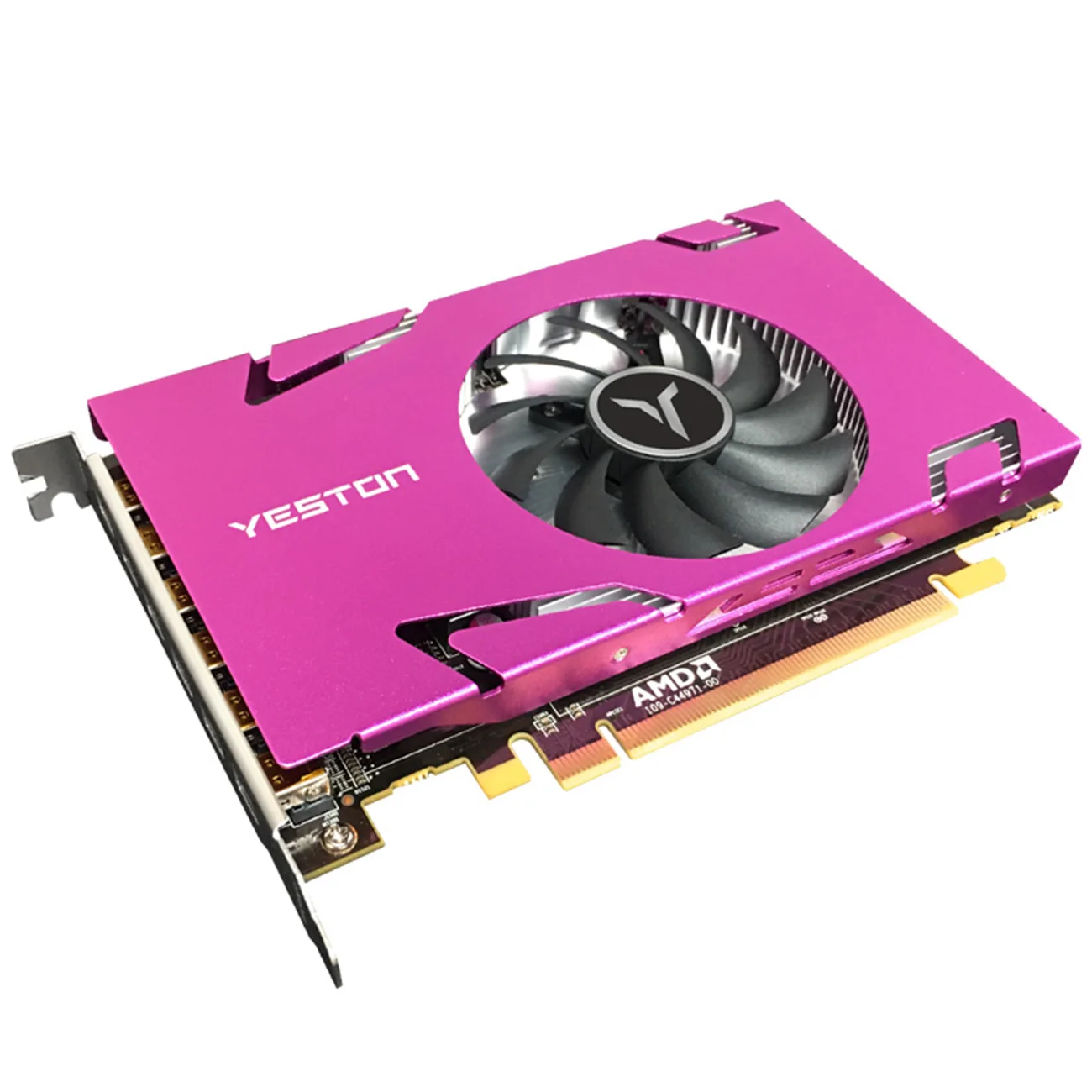 Billig Yeston Grafikkarte R7 350 4G D5 6 COMPUTER-TV-ANSCHLUSSKABEL MINIDP 6-bildschirm Unterstützung Split Screen Display 700/4500MHz 4G/128bit/GDDR5 Mit 6 Mini DP Ports