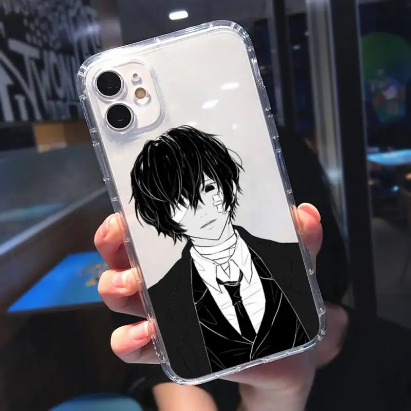 

Bungo Stray Dogs Phone Case Transparent soft For iphone 5 5s 5c se 6 6s 7 8 11 12 plus mini x xs xr pro max
