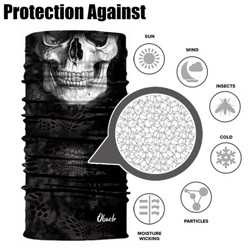 New High Elastic Camouflage Seamless Bandana Buffs Neck Gaiter Headband Men Women Scarf Cycling Fishing Headgear Face Shield | Спорт и