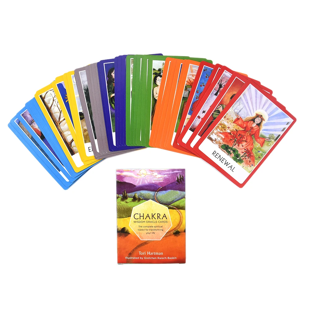 Таро чакра мудрость Oracle карты доски палубы игры карточные для вечерние игра