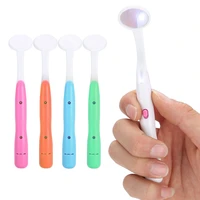 4pc professional dentist teeth inspection oral mirror alcohol disinfection dental care tools with led light tooth whitening tool