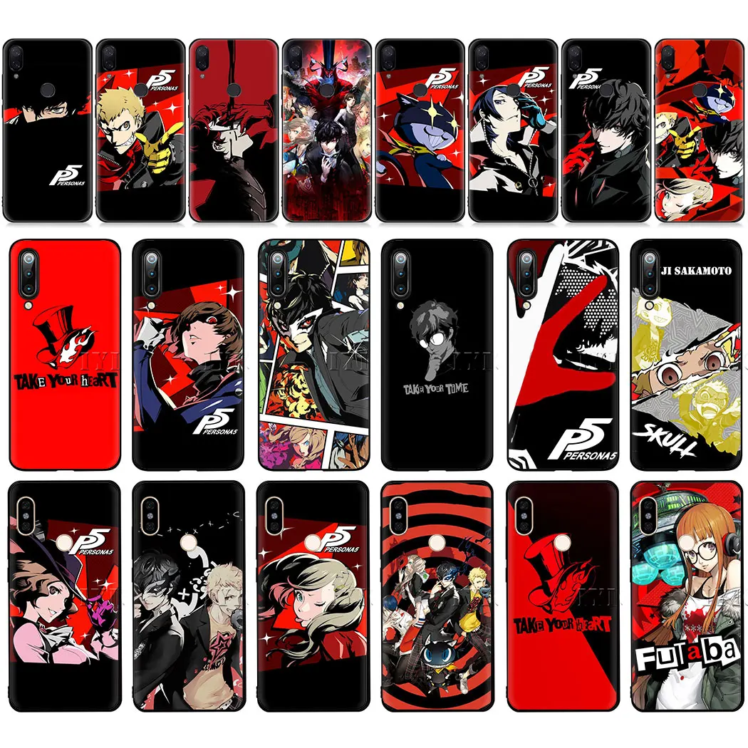 Мягкий чехол Persona 5 p5 для Xiaomi mi Red Note 10 9T 7 8 Pro CC9E x 2S MAX 3 8T|Чехлы-накладки| |
