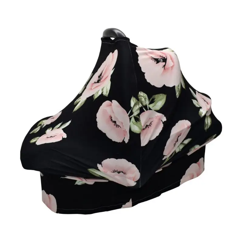 

Premium 4 in 1 Stretchy Car Seat Cover Baby Privacy Nursing Cover Infinity Nursing Scarf Shopping Cart Grocery Trolley High