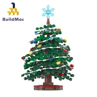 2021new christmas tree elk gift bell decoration santa hat friends park winter village train building blocks santa toys gifts