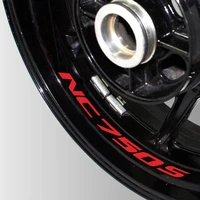 a set of 8pcs high quality motorcycle wheel sticker decal reflective rim motorcycle logo decal for honda nc750s nc 750s
