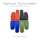 Ремешок для часов 20 мм, резиновый браслет из фтористого каучука, Черный Синий Зеленый, для часов Rolex Submariner OYSTERFLEX Daytona GMT, браслеты