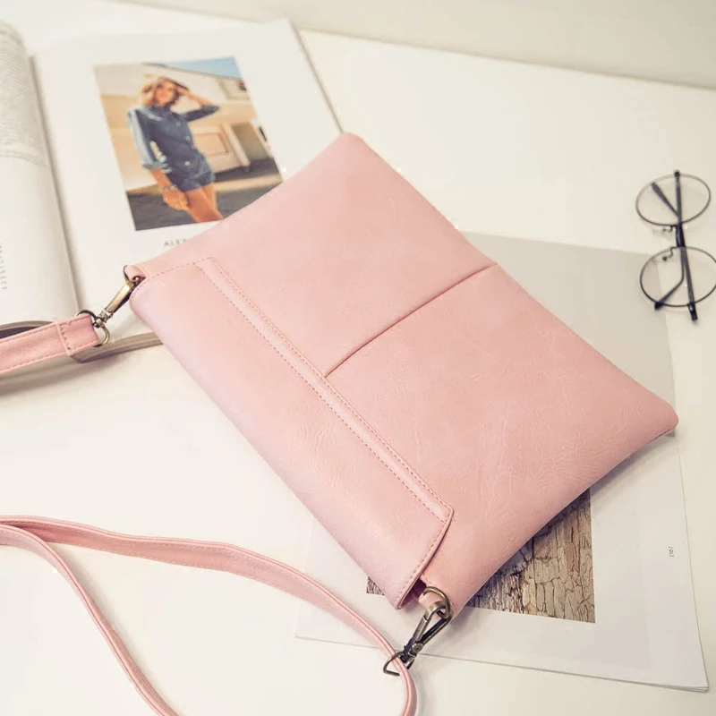 Сумка мессенджер женская из искусственной кожи с короткими ручками|leather