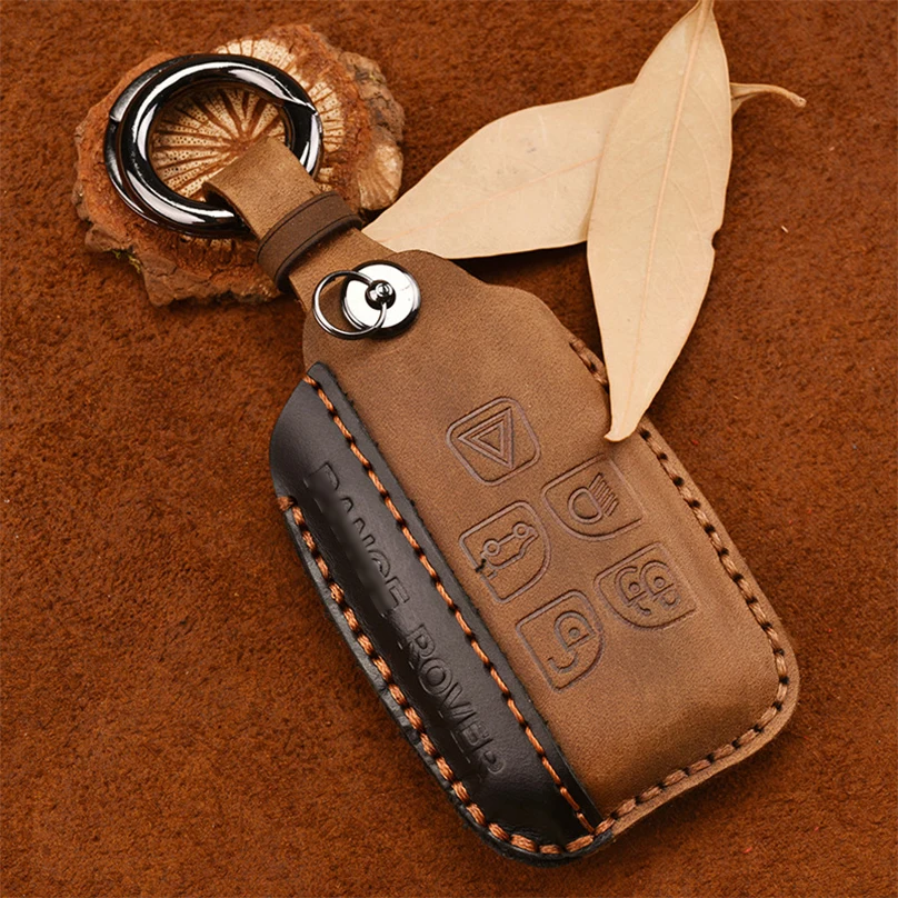 Кожаный Автомобильный Брелок дистанционного управления с ключом чехол Чехол для