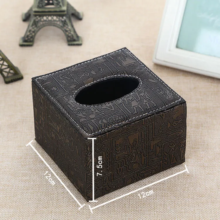 Кожаная Коробка для полотенец салфетка бумажная коробка отеля кожаная