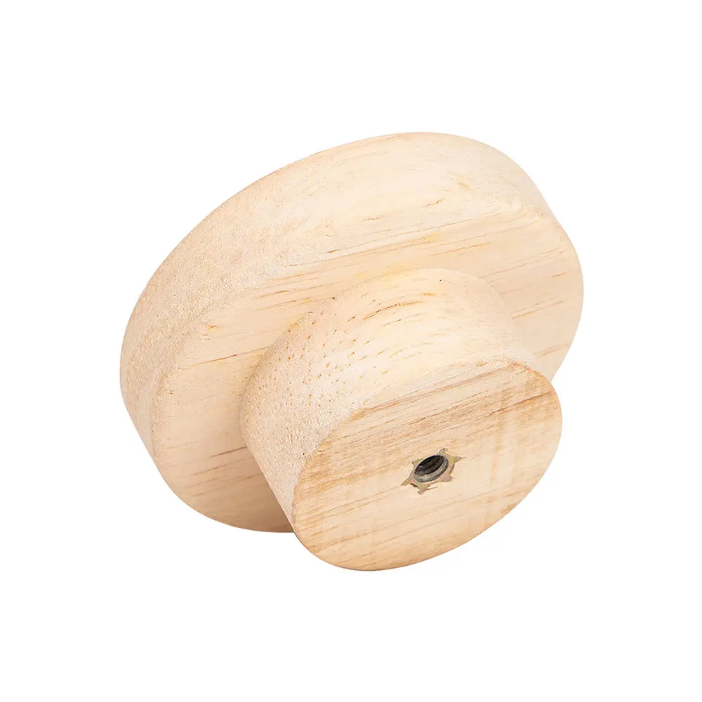 10/20pcs Home Accessory 50x25mm Natural Wood Bedroom Furniture Handles Round Pull Knobs For Drawer Shoebox Cupboard Cabinet Door |